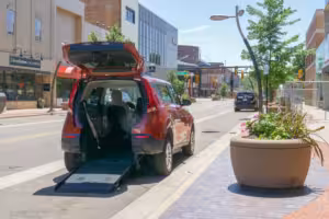 Red Accessible Kia Soul City Lifestyle