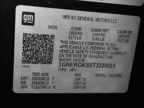 2026 Chevrolet Traverse FWD LT